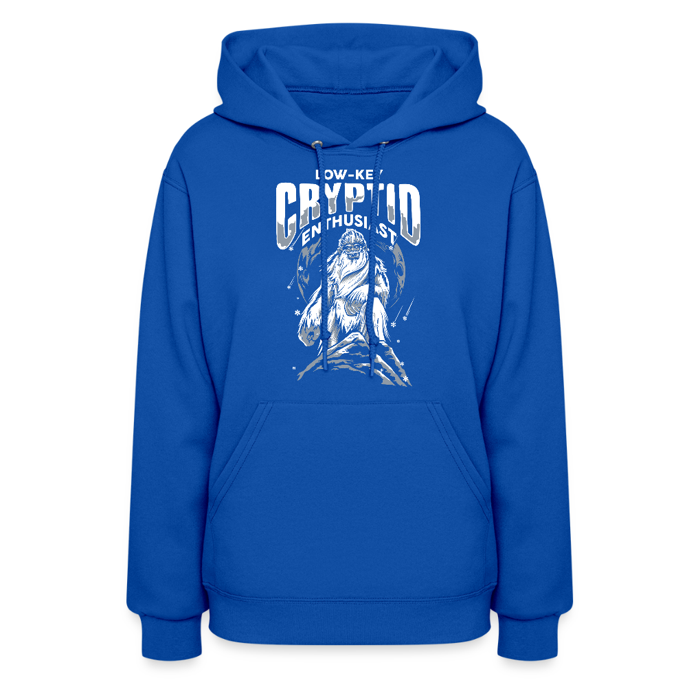 Low-Key Cryptid Enthusiast Women's Hoodie - royal blue