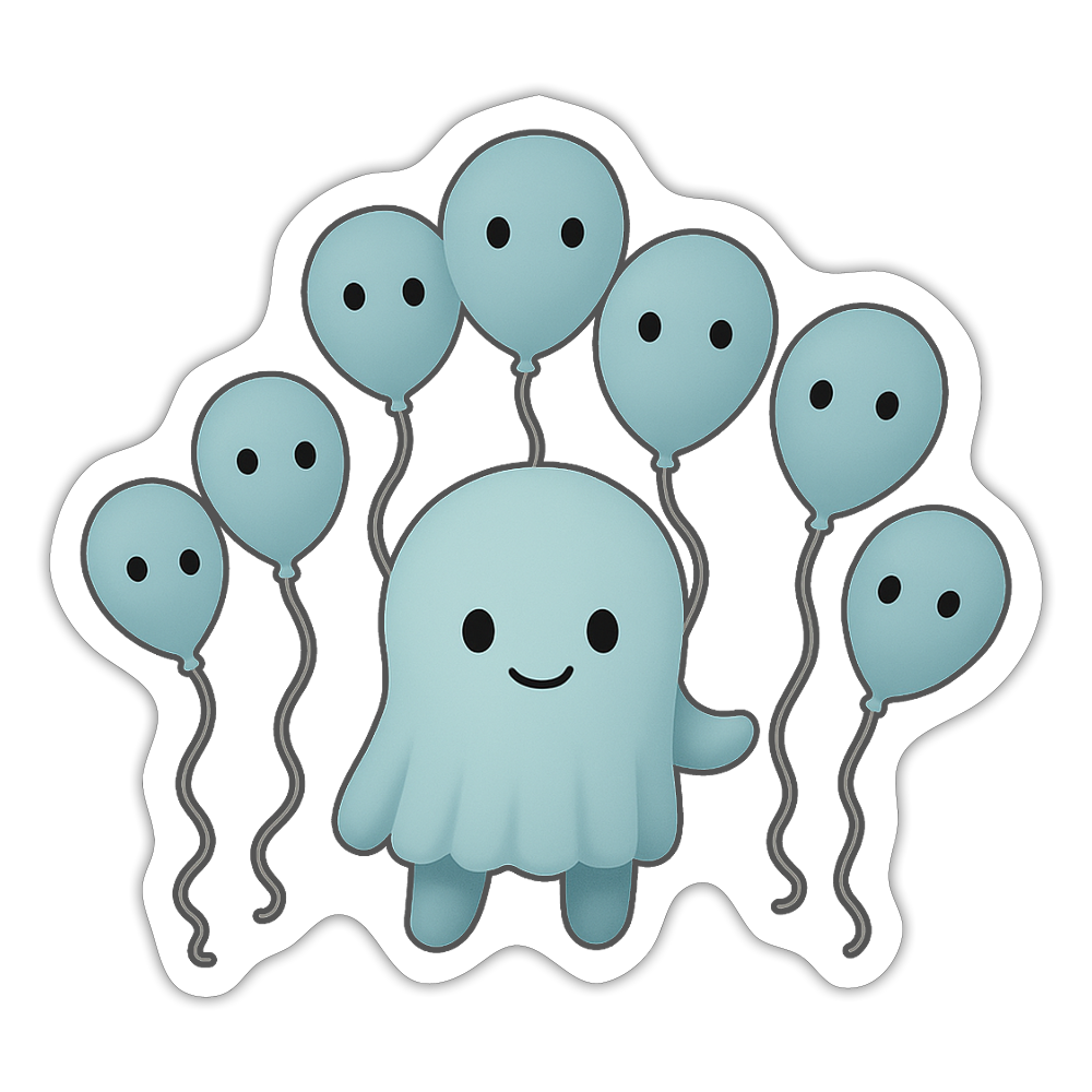 The Good Ghost Sticker - white matte