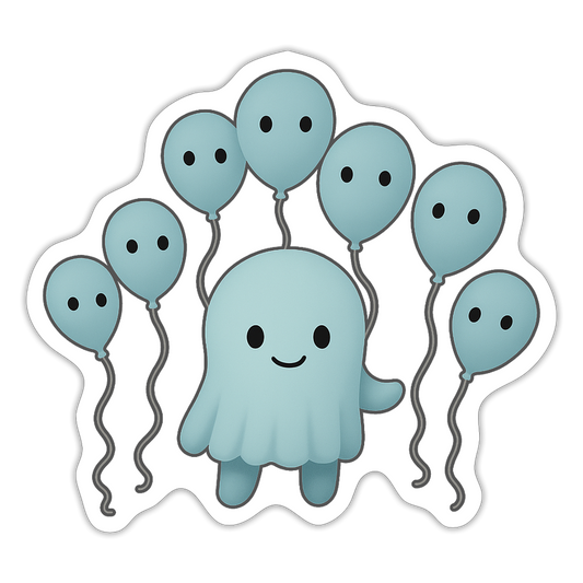 The Good Ghost Sticker - white matte