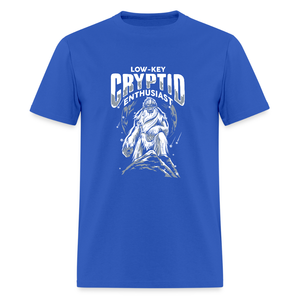Low-Key Cryptid Enthusiast Men's T-Shirt - royal blue