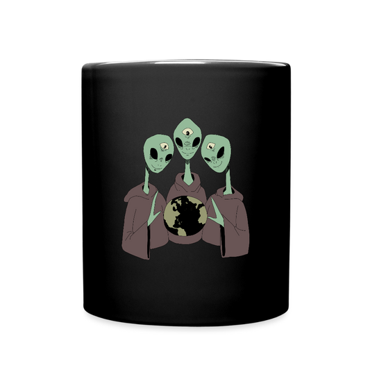 Alien Overlords Full Color Mug - black
