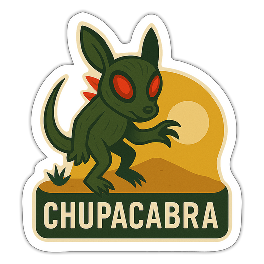 Chupacabra Sticker - white matte