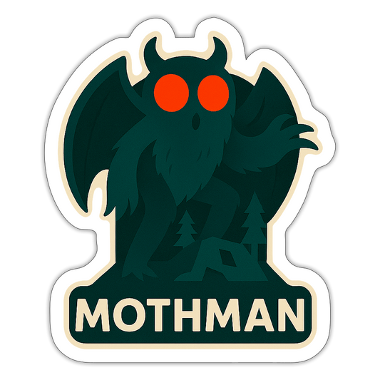 Mothman Sticker - white matte