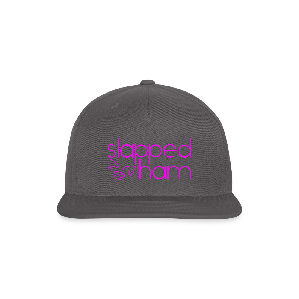 Limited Edition - Slapped Ham Snapback Baseball Cap - dark grey
