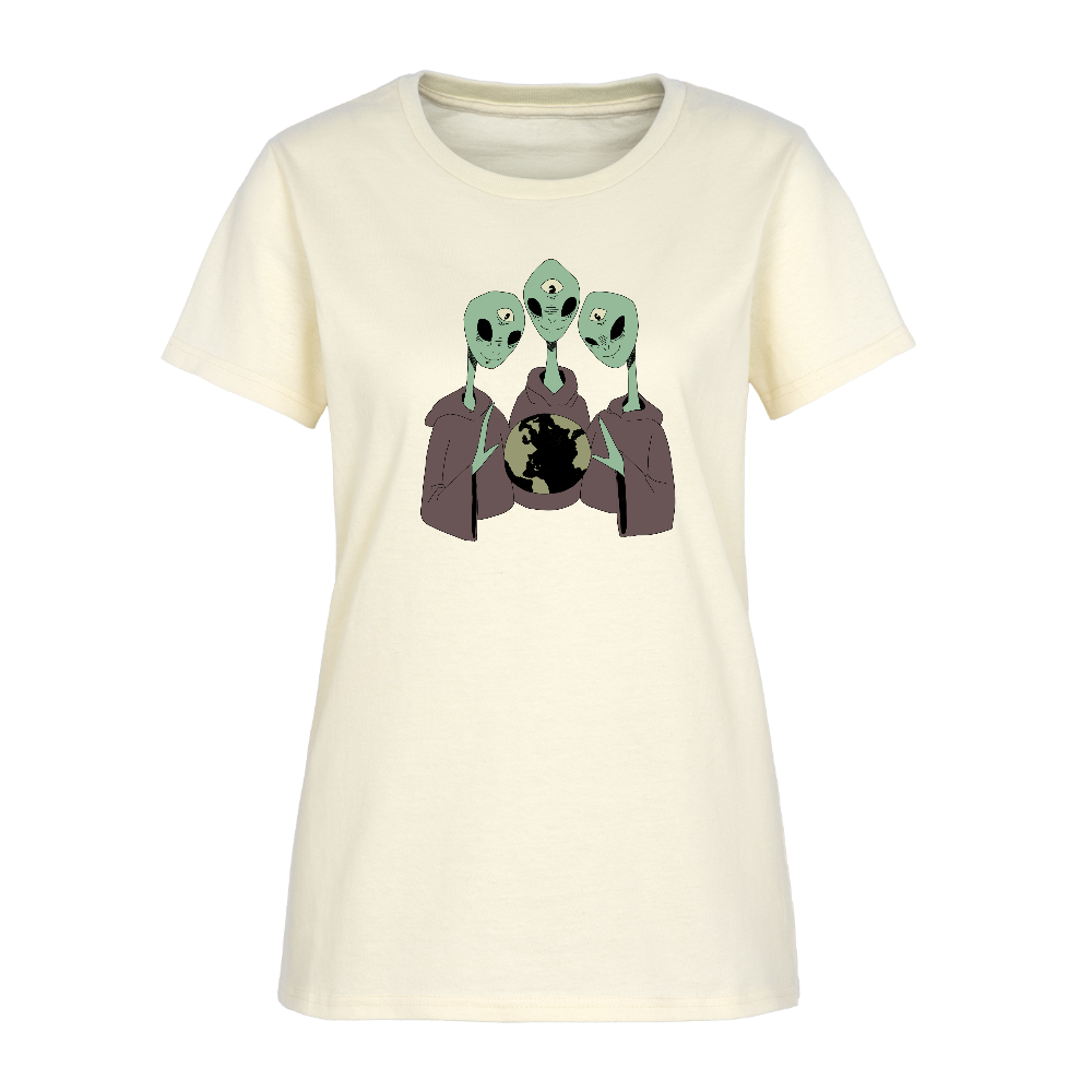 Alien Overlords Women's T-Shirt - off white