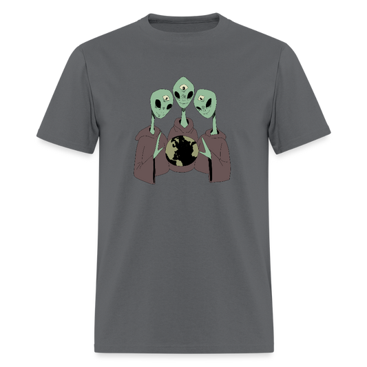 Alien Overlords Men's T-Shirt - charcoal