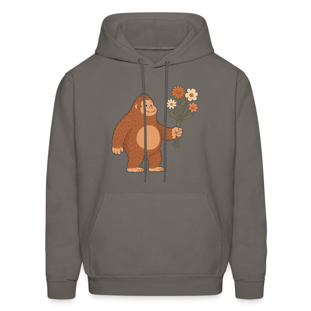 Bigfoot’s Bouquet Men's Hoodie - asphalt gray