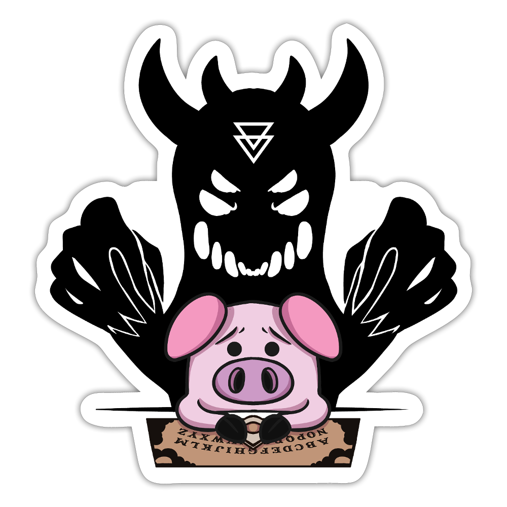 Ouija Time Sticker - white matte