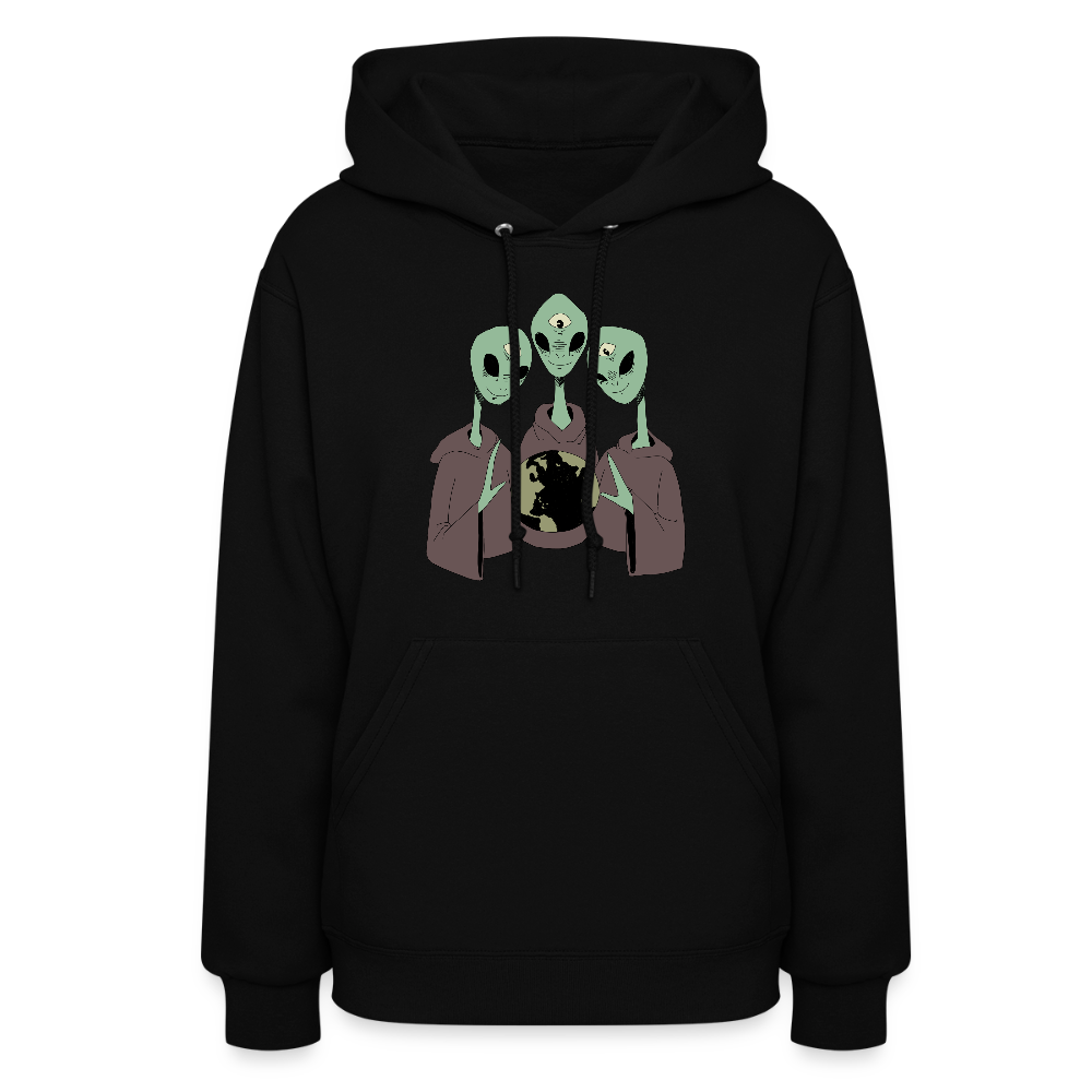 Alien Overlords Women's Hoodie - black