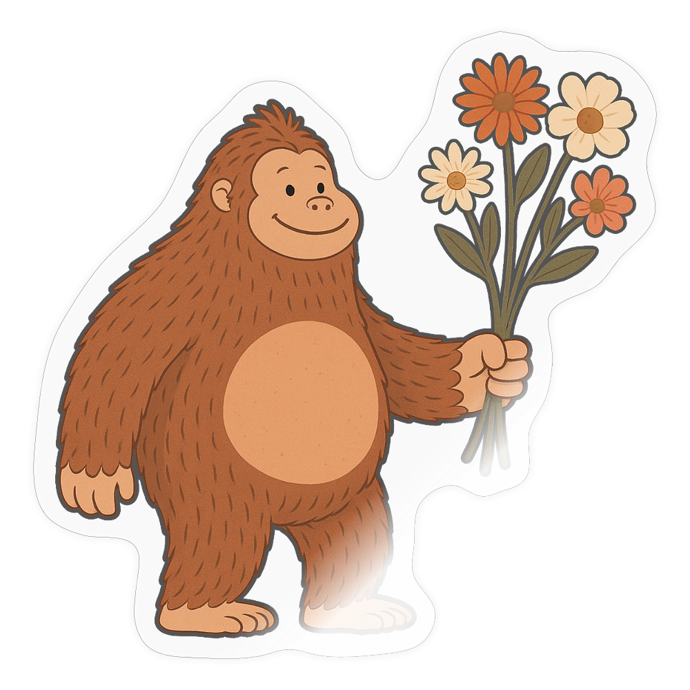 Bigfoot’s Bouquet Sticker - transparent glossy