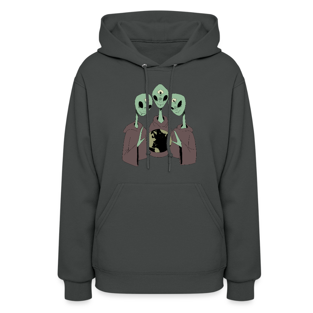 Alien Overlords Women's Hoodie - asphalt