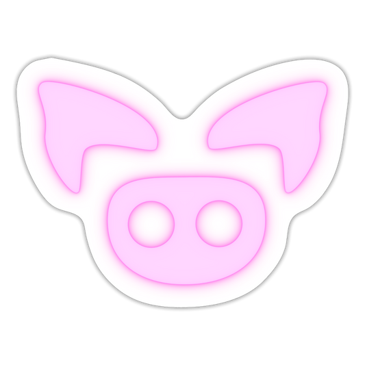 Slapped Ham Icon Sticker - white matte