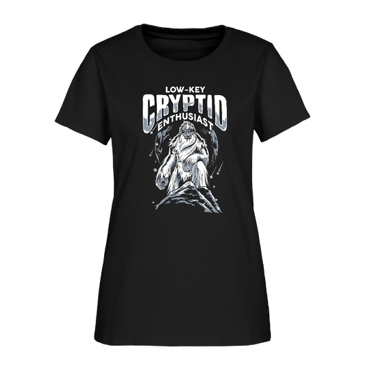 Low-Key Cryptid Enthusiast Women's T-Shirt - black