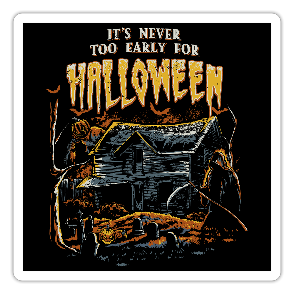 Halloween Sticker - white matte
