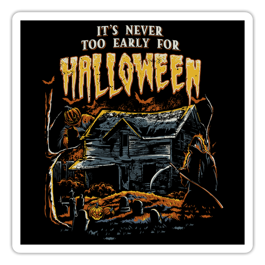 Halloween Sticker - white matte