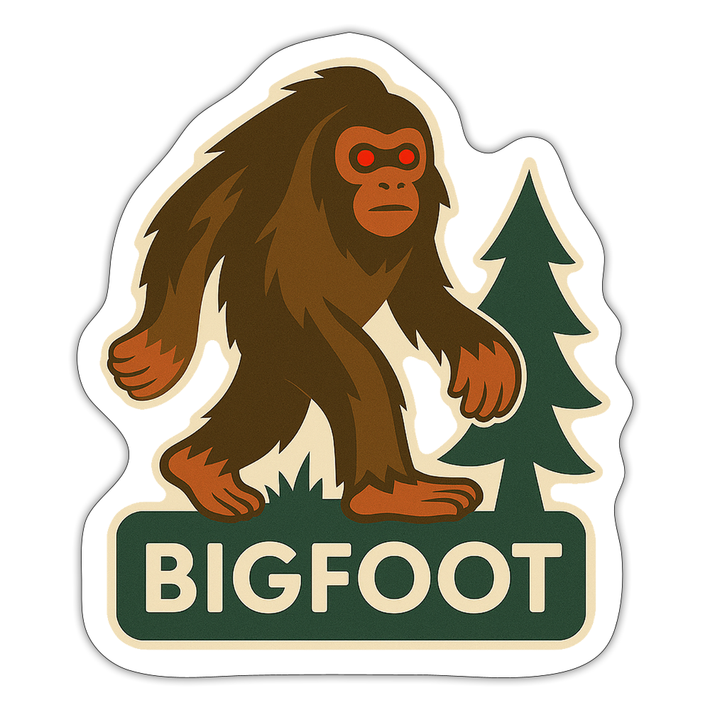 Bigfoot Sticker - white matte