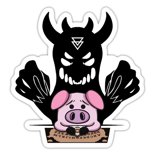 Ouija Time Sticker - white matte