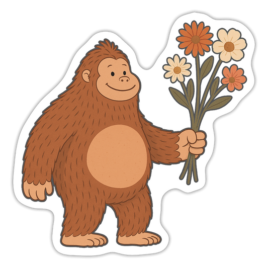 Bigfoot’s Bouquet Sticker - white matte