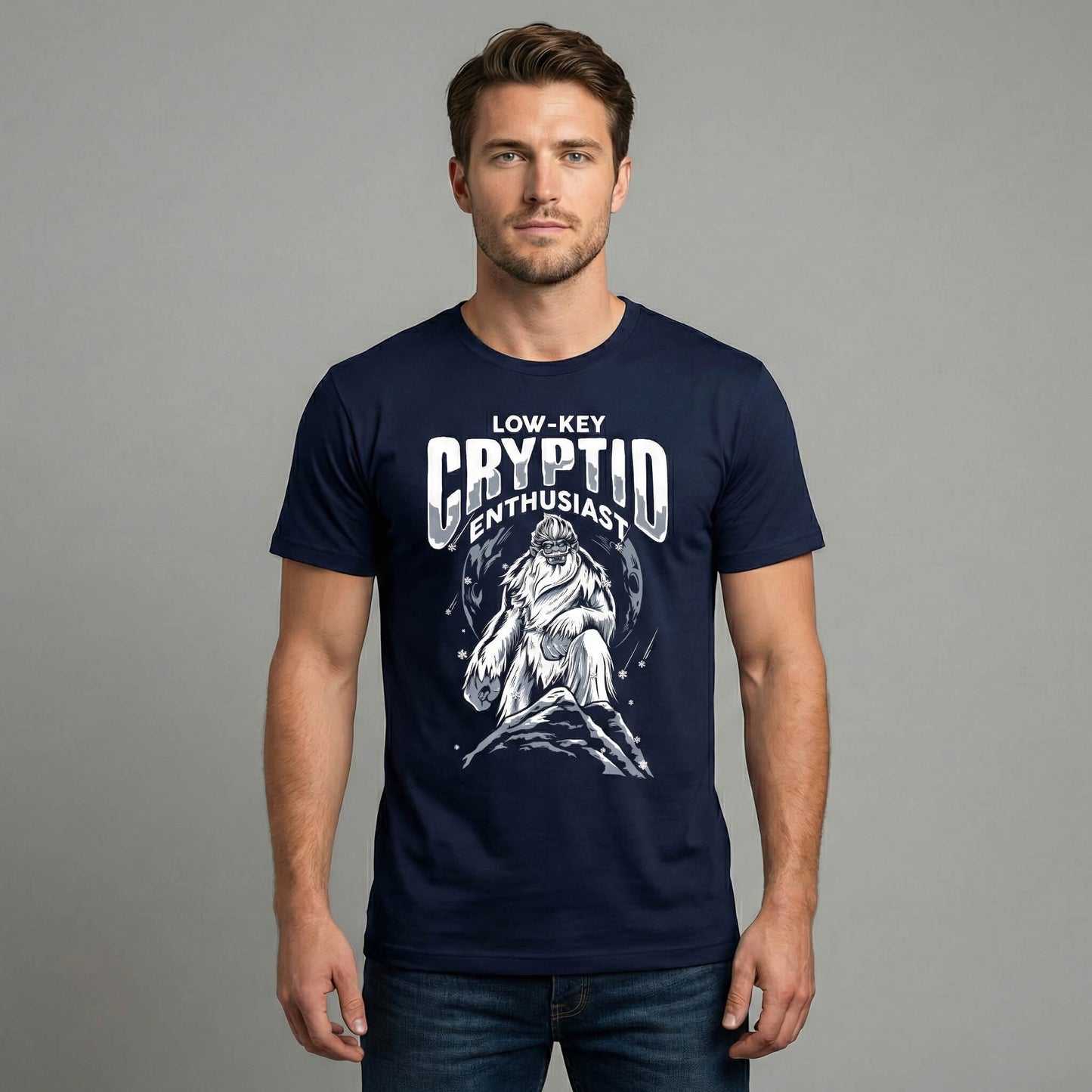 Low-Key Cryptid Enthusiast Men's T-Shirt