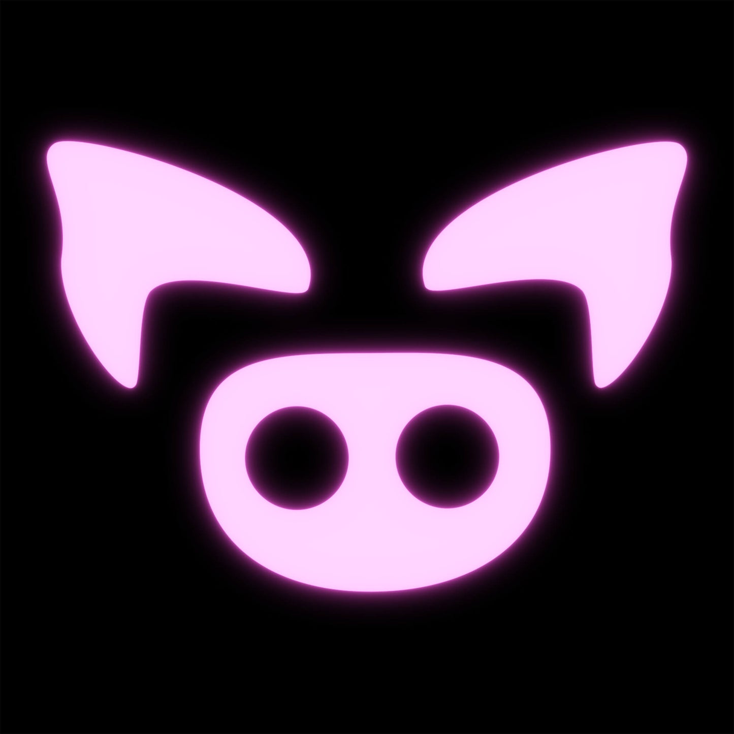 Slapped Ham Icon on a black background