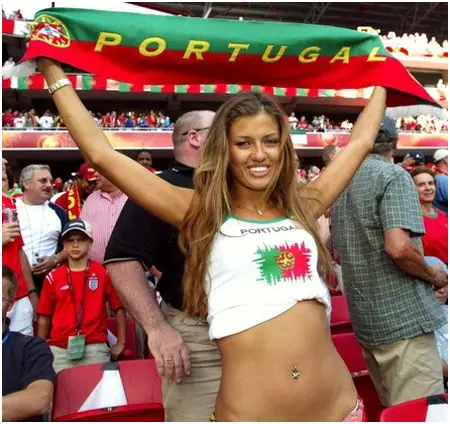 Hot World Cup fans from Portugal.