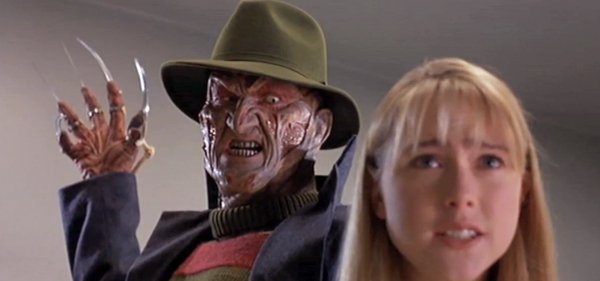 Freddy Krueger about to slash a victim. Freddy Krueger is one of the iconic movie villains that scared you silly.