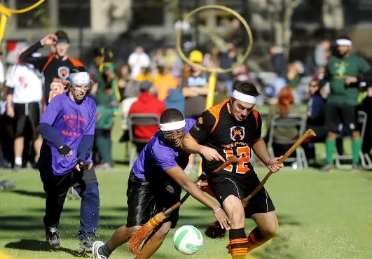 Muggle Quidditch was bound to be part of the unusual sports list