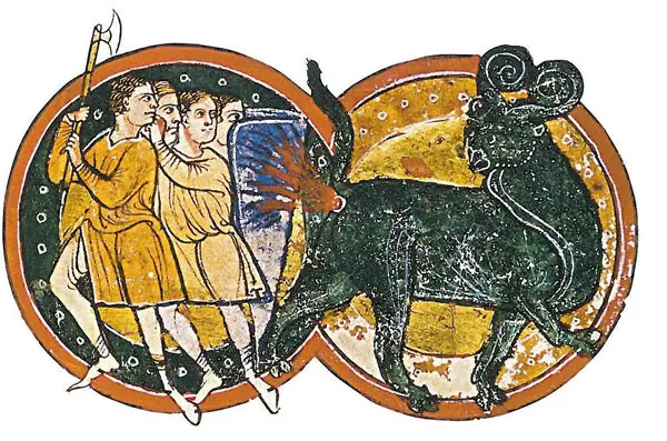 The Bonnacon is one of the mythological creatures that defy description.