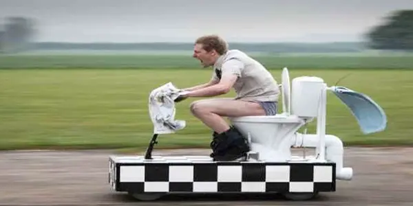 The world's fastest toilet.