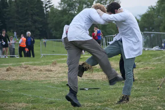 Shine kicking is one of the unusual sports