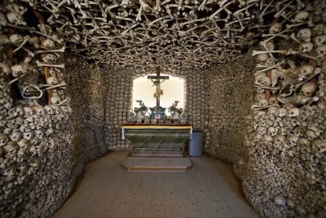 Skull Chapel in Poland is one of the most eerie places made of bones.