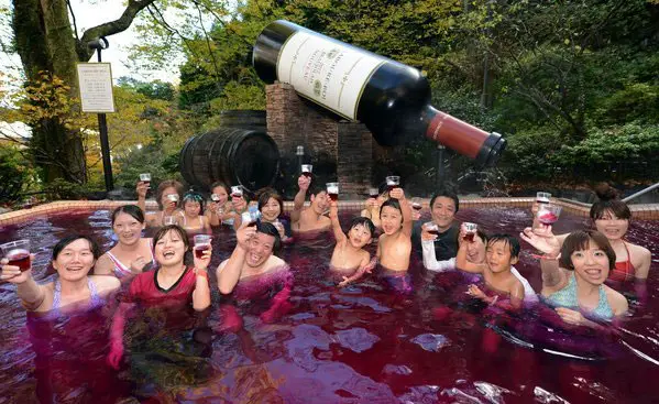 Yunessun spa resort in Japan is one of the strangest tourist attractions in the world.