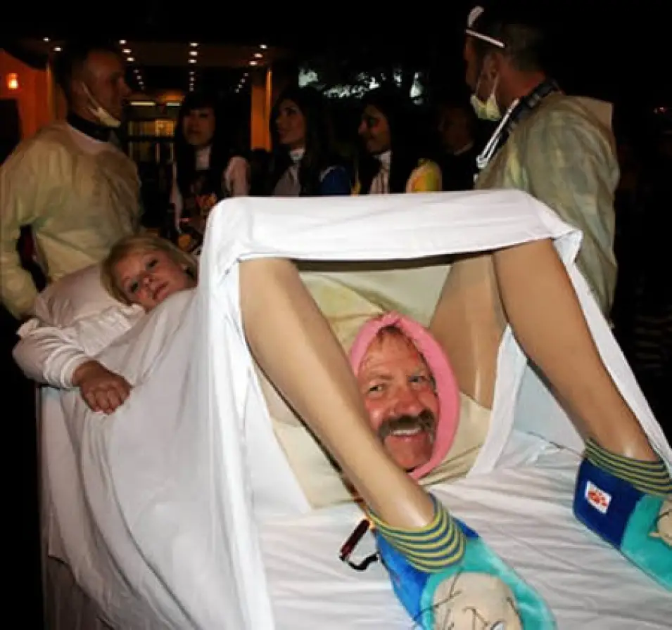 A great example of some awkward Halloween costumes