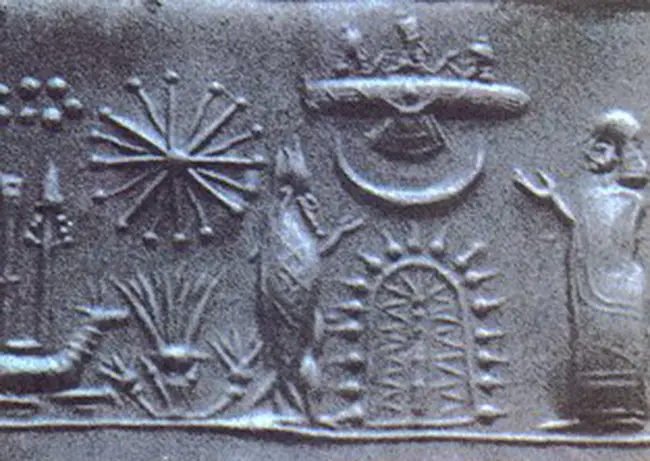 Mesopotamian Cylinder Seal possibly depicting an alien spacecraft - Ancient civilizations visited by Aliens.