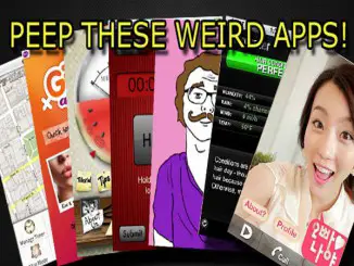 A whole bunch of weird apps for mobile phone
