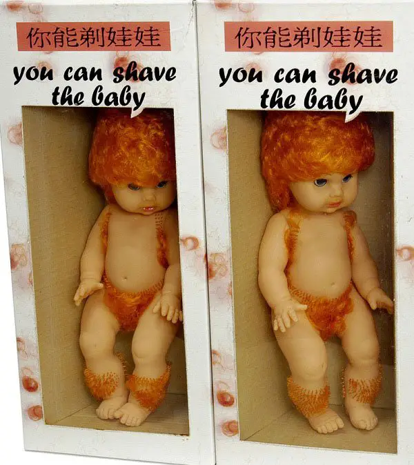 You Can Shave The Baby doll - 10 Creepiest Toys Ever Created