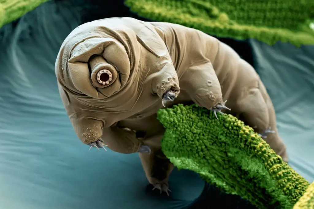 A Tardigrade also known as a water bear or moss piglet - 8 Most Alien-Like Creatures On Earth.