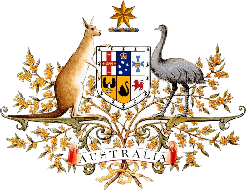 A unusual fact about Australia and the coat of arms.