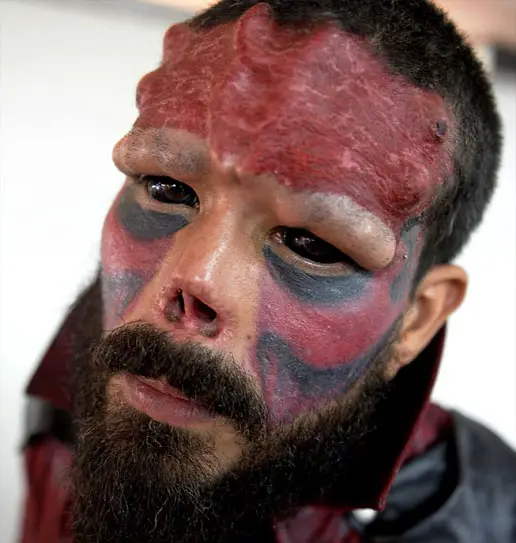 Real life Red Skull, Henry Damon - 10 Most Insane Body Modifications You Just Have To See