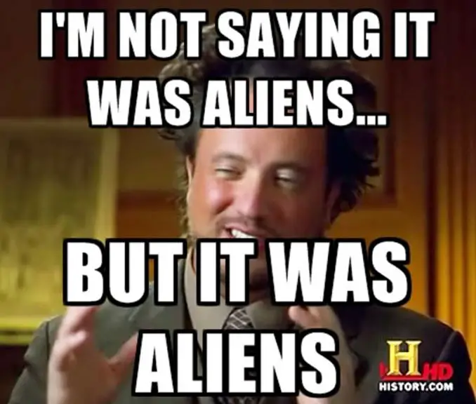 Aliens Guy meme - 10 REAL People Behind Popular Internet Memes