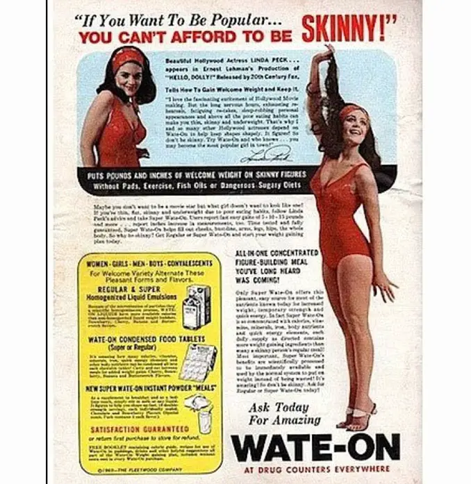 Advertisement for weight gain pills - 10 Shocking Vintage Ads You Have To See To Believe