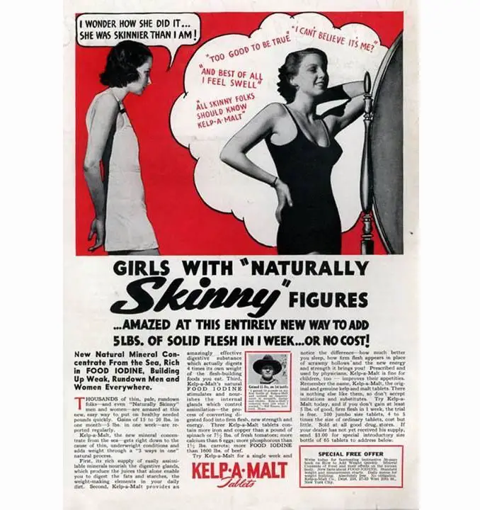 Weight gain supplement advertisement - 10 Shocking Vintage Ads You Have To See To Believe