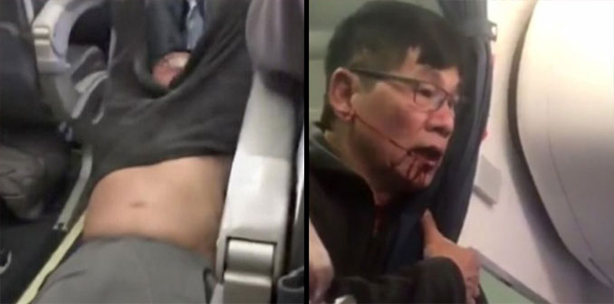 Dr Dao being forcibly removed from a United Airlines flight - 10 Worst Business Decisions Ever Made