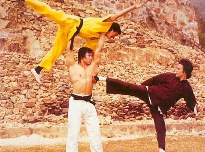 Bruce Lee, Bolo Yeung and Jackie Chan.