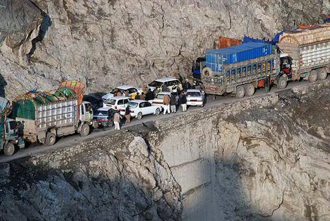 Kabul - Jalalabad Hwy in Afghanistan is one of the world's most dangerous roads.