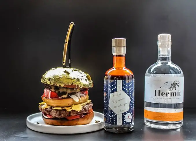 This is the world's most expensive hamburger.