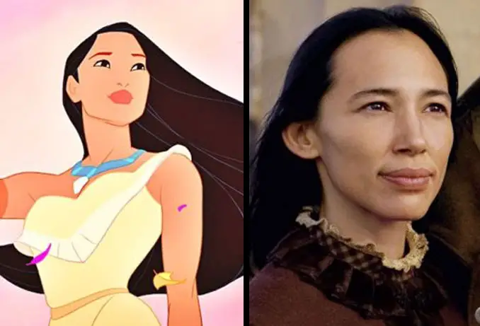 Pocahontas and Irene Bedard.