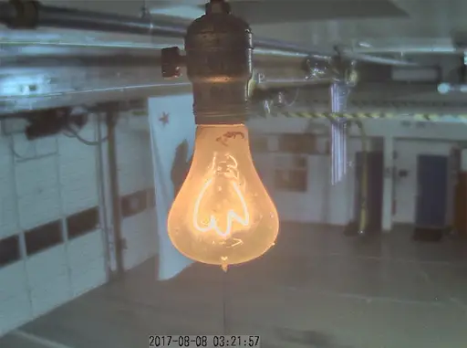 This strange webcam broadcasts a light bulb