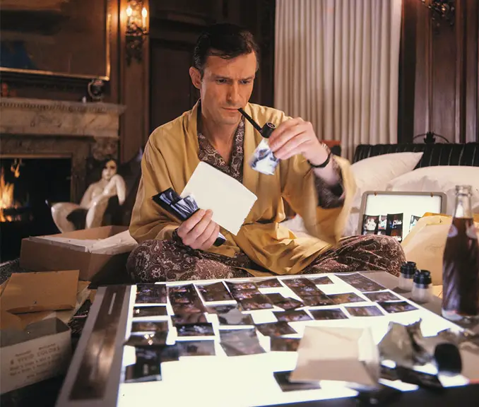 Hugh Hefner holds two world records.