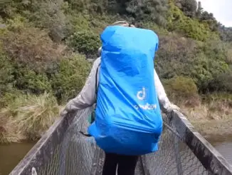This is a scary moment caught on GoPro when a bridge collapsed in New Zealand.